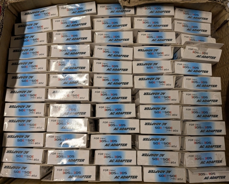 150+ New "New 3DS LL" 3DS AC Adaptors.