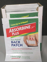 25 New | Absorbine Jr. Ultra Strength Pain Relief Patches | Fast-Acting Pain Relief Patches with 6.5% Menthol for Shoulder, Joint, Hip, Neck, Back and Muscle Pain