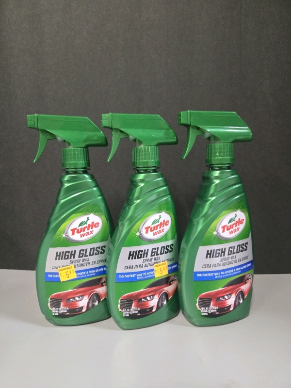 3 New | Turtle Wax 473mL Spray Bottles Of High Gloss Spray Wax
