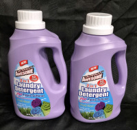 2 New Laundry Detergent LA's Totally Awesome 2 in 1 Detergent + Fabric Softner 1.89L Fresh Scent 32 Loads