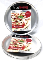 6 New TrueLiving 12" Diameter Heavyweight Steel Pizza Pans