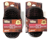 2 New WAV ENFORCER Boar Military Brushes with Firm Bristles 4.75" Long ea