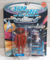 Like New 1993 Playmates Star Trek: The Next Generation Guinan Figure & Space Caps