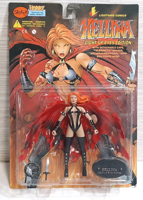 Like New 1998 Skybolt Toyz Hellina Light Up Eyes Edition Figure
