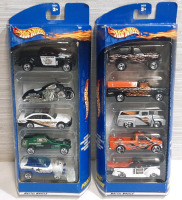 2 New 5 Packs of Hot Wheels, Dated 2000