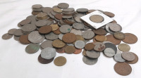 2+lbs World Coin & Token Lot, Including Coins From Singapore, India, Germany and More