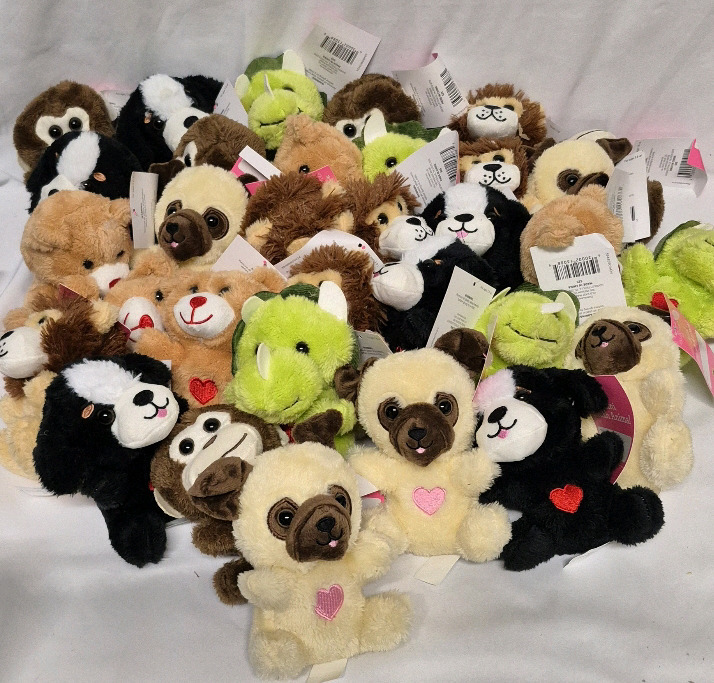 32 New Adorable Mini Aminal Plushes 5.5" Tall