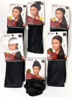 4 New KISS 60" Extra Long Sarin Wrap Scarf, Pre-Tied Top Knit & 7" Extra Wide Silky Headwrap