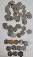 1922 - 1967 Canadian 5 Cent Nickels . 57 Coins : 30 - 1922 Nickels , 15 - 1930 Nickels & 12 - 1929 - 1967 Nickels