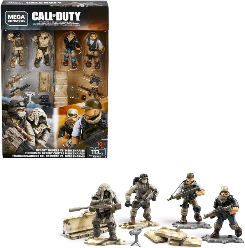 New Mega Construx Call of Duty Collector Construction Sets - Desert Snipers VS Mercenaries. Model GCP06
