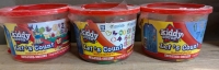 3 New Kiddy Dough Let's Count Modeling Play Sets.