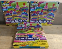 3 New Creative Kids Super Sand Art kits. Includes 2 Regular and 1 Glitter.