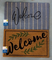 2 New True Living Welcome Mats. 18" by 30".