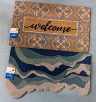 2 New Trueliving Door Mats. Largest 18" by 30"
