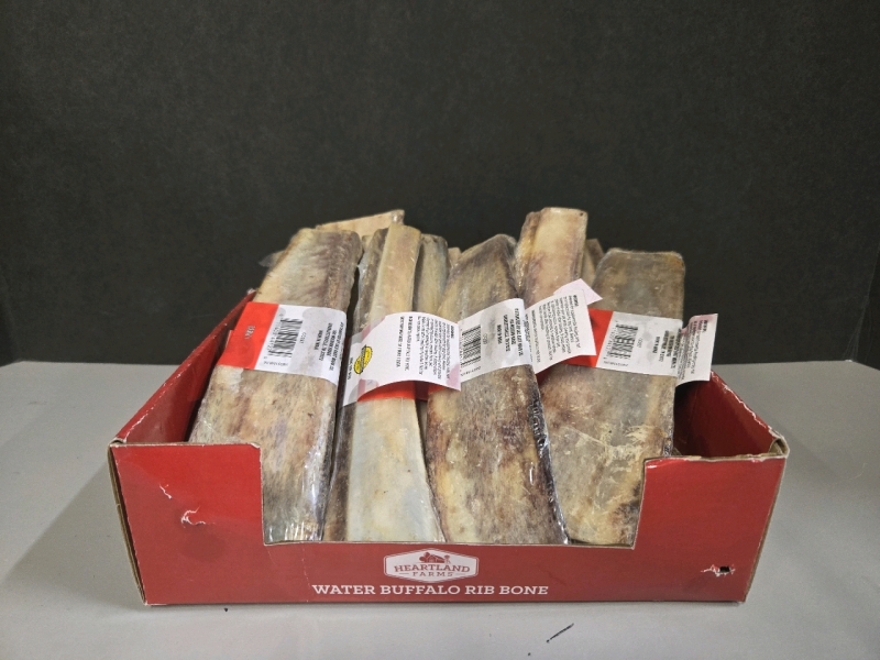 10 New | HeartLand Farms Water Baffalo Rib Bone Dog Chews/Treats