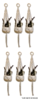 6 New Macram&eacute; Plant Hangers - 29.53" Long ea (Plants and Pot Not Included)