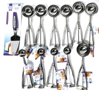 New Easy Release Jumbo (7x 2.75" D) & Cookie (4x 1.2" D) Scoops + 10" Cake/Pie Server