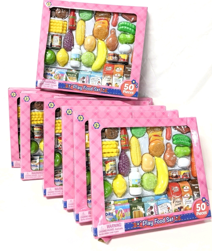 8 New 50pc PLAY FOOD Sets