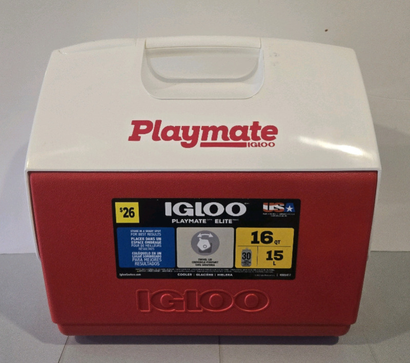 New | Playmate Igloo Elite 16QT Swivel Lid Cooler | Holds 30 Cans