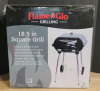New - Flame Glo 18.5" Square Charcoal BBQ Grill . Some Assembly Required , measures 18.5"L&times;20.4"W&times;29.1"H when Assembled