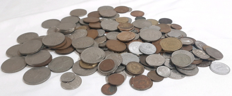 2+lbs World Coin & Token Lot, Including Coins From Mexico, Great Britian, Russia & More