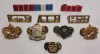 Canadian Military Post War Collar Badges , Shoulder Titles & Metal Ribbon Bars