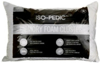 New | Iso-Pedic Memory Foam Cluster Jumbo Pillow | 20" x 28"