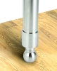 New - Arlington Moorefield Console Single Sink , White Porcelain and Brushed Nickel Stainless Steel, Classic Modern Style, pre-drilled Holes for 4" Centerset Faucet, Double-Glazed Porcelain . Retail $200 - 3