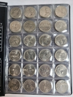 1976 - 2013 USA 25 Cent Quarters . 57 Quarters in Coin Folder