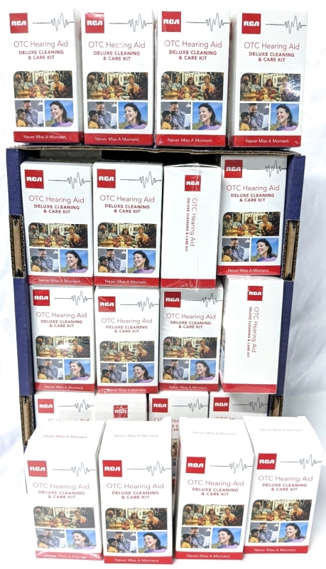 38 New RCA OTC RSCK5678 Hearing Aid Deluxe Cleaning & Care Kits for RSH082XX + 3 Open Box Kits $1,330 USS Retail Value!