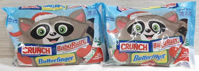 2 Bags of Crunch, Baby Ruth and Butterfinger Variety Bags, 9.5oz Each