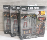 3 New Call of Duty Mega Construx Figures with Accessories