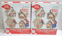 2 New Betty Crocker Holiday Village Gingerbread Cookie House Kits