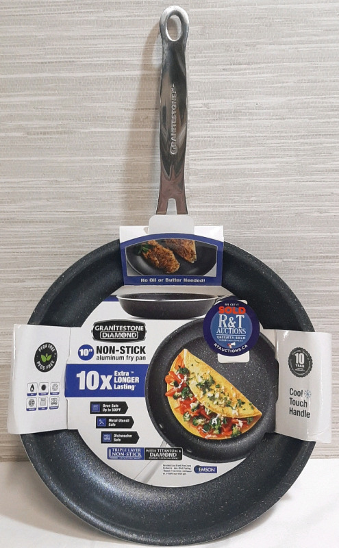 New GraniteStone Diamond 10" Non-Stick Aluminum Fry Pan