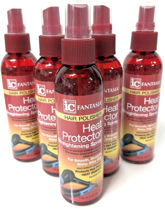 5 New IC Fantasia Hair Polisher HEAT PROTECTOR Straightening Sprays - 178ml
