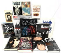 HUGE Beatles Hardcover & Paperback Book Lot + 2 Paperback Rolling Stones Books