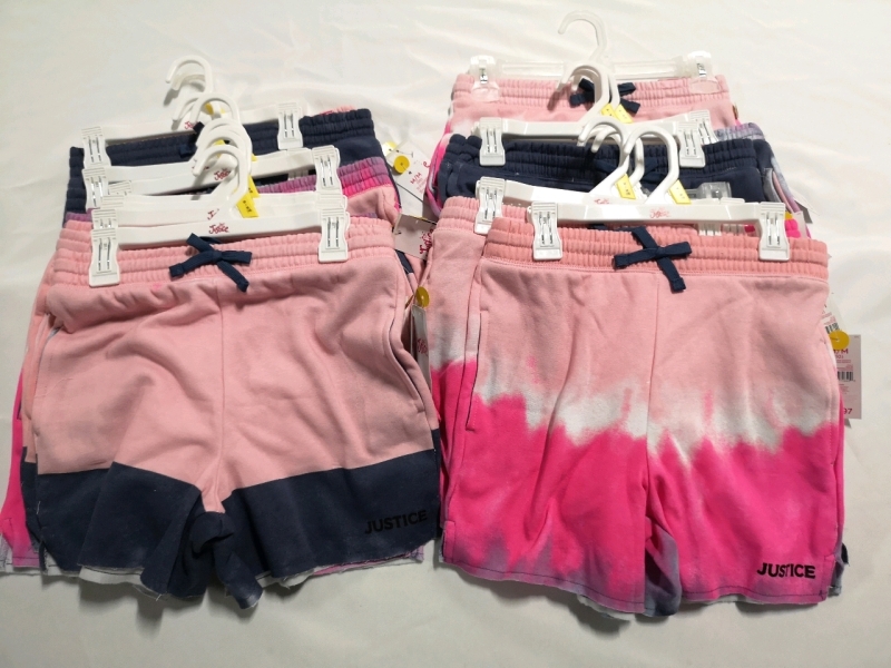 16 New JUSTICE Girls Youth Shorts: Size Medium (10)