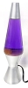 Neat Motion & Glitter Purple & Yellow Lava Lamp Model 2125 [Needs 25W Bulb, Unable to Test) 14.25" Tall