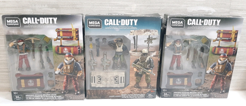 3 New Call of Duty Mega Construx Figures