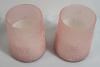 New - Six (6) TrueLiving Outdoor Frosted Glass Citronella Candles . Measures 3 3/4" diameter & 4" Tall - 4