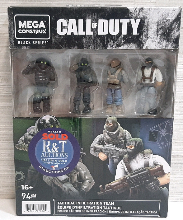 New Mega Construx Call of Duty "Tactical Infiltration Team" Figure Set, Containing 4 Figures