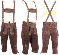 New McWilliams Men's Authentic Bavarian Lederhosen (German Size 52 / US size 36)