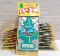 9 Packs of Little Trees Air Fresheners Bayside Breeze Scented (27 in Total)
