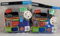 New - Hanes XL Tagless Long Leg Boxer Briefs . 4prs , 40"-42" XL
