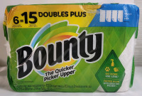 New - 6 Rolls Bounty Paper Towels .