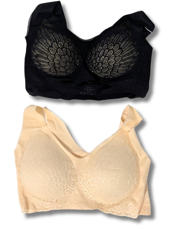 2 New Size Small/Med* NULALIFT Lightly Padded Bralettes | Bottom 10" - 15"