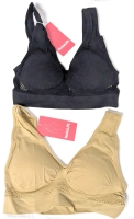 2 New Size Small/Med* NULALIFT Lightly Padded Bralettes | Bottom 11" - 15"