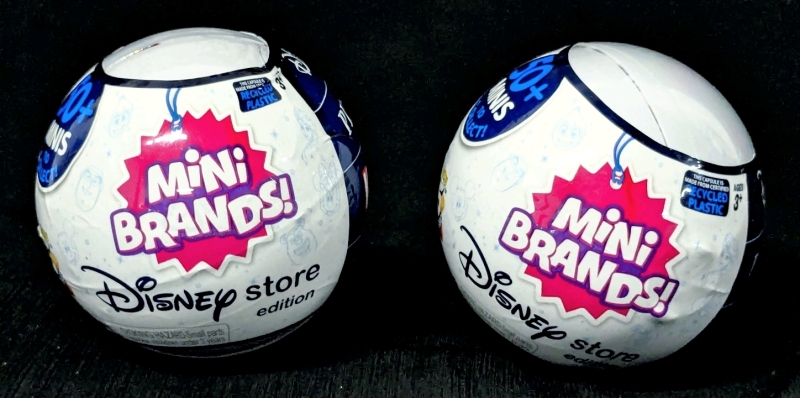 2 New ZURU 5 Surprise Disney Mini Brands - Disney Store Edition