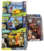 New WWE Elite Collection Series 9Z 6" REY MYSTERIO Figure + 2x Wild Quest Ocean Playsets + Soldier Force Command Playset
