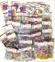 Huge Lot of New Assorted Beads, Jewelry Charms & Keyring Rings